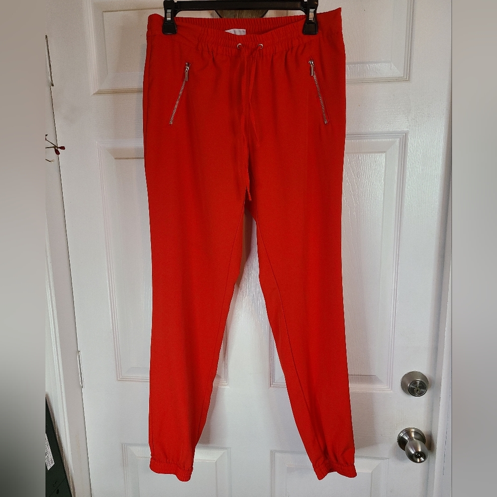 (2154) New York and Company Woman's Streach Pants, Size: Small Color: Red